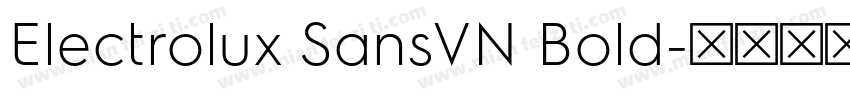 Electrolux SansVN Bold字体转换